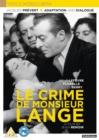 Le Crime de Monsieur Lange - Blu-ray