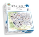 Map of Yorkshire Jigsaw 1000 Piece Puzzle - Book