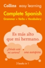 Easy Learning Spanish Complete Grammar, Verbs and Vocabulary (3 books in 1) : Trusted support for learning - eBook