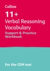 11+ Verbal Reasoning Vocabulary Support and Practice Workbook : For the 2024 Cem Tests - Book