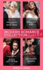 Modern Romance March 2020 Books 5-8 : The Greek's Duty-Bound Royal Bride / Her Boss's One-Night Baby / Demanding His Billion-Dollar Heir / the Scandal Behind the Italian's Wedding - eBook