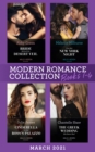 Modern Romance March 2021 Books 1-4 : Bride Behind the Desert Veil (the Marchetti Dynasty) / One Hot New York Night / Cinderella in the Boss's Palazzo / the Greek Wedding She Never Had - eBook