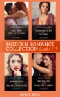 Modern Romance April 2021 Books 1-4 : The Ring the Spaniard Gave Her / Cinderella's Night in Venice / Promoted to the Italian's Fiancee / Pregnant with His Majesty's Heir - eBook