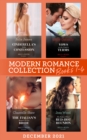 Modern Romance December 2021 Books 1-4 : Cinderella's Baby Confession / Vows on the Virgin's Terms / the Italian's Bargain for His Bride / the Rules of Their Red-Hot Reunion - eBook