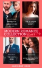 Modern Romance January 2022 Books 1-4 : Promoted to the Greek's Wife (the Stefanos Legacy) / the Scandal That Made Her His Queen / the CEO's Impossible Heir / His Secretly Pregnant Cinderella - eBook
