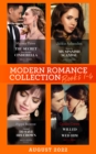 Modern Romance August 2022 Books 1-4 : The Secret That Shocked Cinderella / Willed to Wed Him / Claimed to Save His Crown / Stolen for My Spanish Scandal - eBook