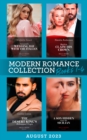 Modern Romance August 2023 Books 1-4 : Innocent's Wedding Day with the Italian / Back to Claim His Crown / the Desert King's Kidnapped Virgin / a Son Hidden from the Sicilian - eBook
