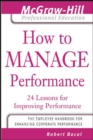 How to Manage Performance - Book