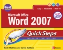 Microsoft Office Word 2007 QuickSteps - eBook