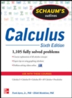 Schaum's Outline of Calculus, 6th Edition : 1,105 Solved Problems + 30 Videos - eBook