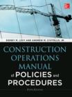 Construction Operations Manual of Policies and Procedures 5E (PB) - eBook