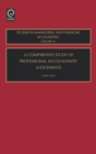 Comparative Study of Professional Accountants Judgements - eBook
