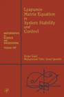 Lyapunov Matrix Equation in System Stability and Control - eBook