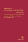 Advances in Clinical Chemistry : Cumulative Subject and Author Indexes and Tables of Contents for Volumes 1-33 - eBook