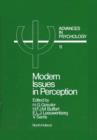 Modern Issues in Perception - eBook