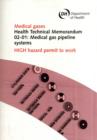 Medical Gas Pipeline Systems : High Hazard Permit to Work - Book
