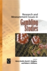 Research and Measurement Issues in Gambling Studies - Book