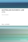 Australian Business Law 2016 - Book