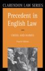 Precedent in English Law - eBook