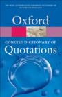 Concise Oxford Dictionary of Quotations - eBook