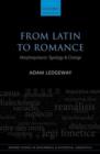 From Latin to Romance : Morphosyntactic Typology and Change - eBook