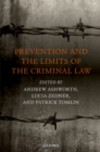 Prevention and the Limits of the Criminal Law - eBook