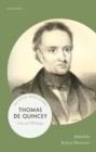 Thomas De Quincey : Selected Writings - Book