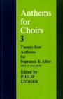 Anthems for Choirs 3 - Book