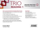Trio Reading: Level 1: Online Practice Teacher Access Card - Book