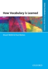 How Vocabulary Is Learned - Book