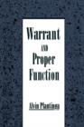Warrant and Proper Function - Book
