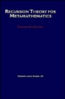 Recursion Theory for Metamathematics - Book