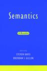 Semantics : A Reader - Book