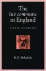The ius commune in England : Four Studies - Book