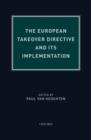 The European Takeover Directive and Its Implementation - Book