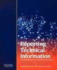 Reporting Technical Information : International Edition - Book