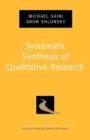 Systematic Synthesis of Qualitative Research - Book