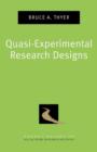 Quasi-Experimental Research Designs - Book