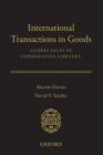 International Transactions in Goods : Global Sales in Comparative Context - Book