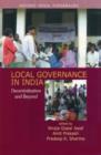 Local Governance in India : Decentralization and Beyond - Book