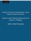 Corpus Vasorum Antiquorum, Great Britain, Harrow School - Book