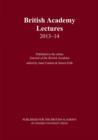 British Academy Lectures 2013-14 - Book