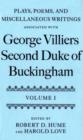 Plays, Poems, and Miscellaneous Writings associated with George Villiers, Second Duke of Buckingham - Book