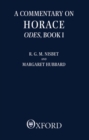 A Commentary on Horace: Odes: Book I - Book