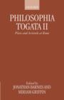 Philosophia Togata II : Plato and Aristotle at Rome - Book