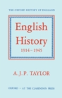 English History 1914-1945 - Book
