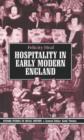 Hospitality in Early Modern England - Book