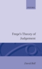 Frege's Theory of Judgment - Book