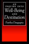 An Inquiry into Well-Being and Destitution - Book