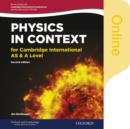 Physics in Context for Cambridge International AS & A Level : Online Student Book - Book